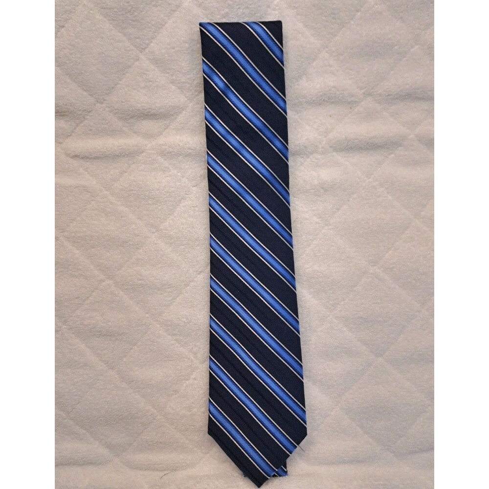 The Men's Store Bloomingdales Blue & Navy Stripe Tie